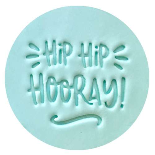 Cookie Embosser - Hip Hip Hooray - Click Image to Close